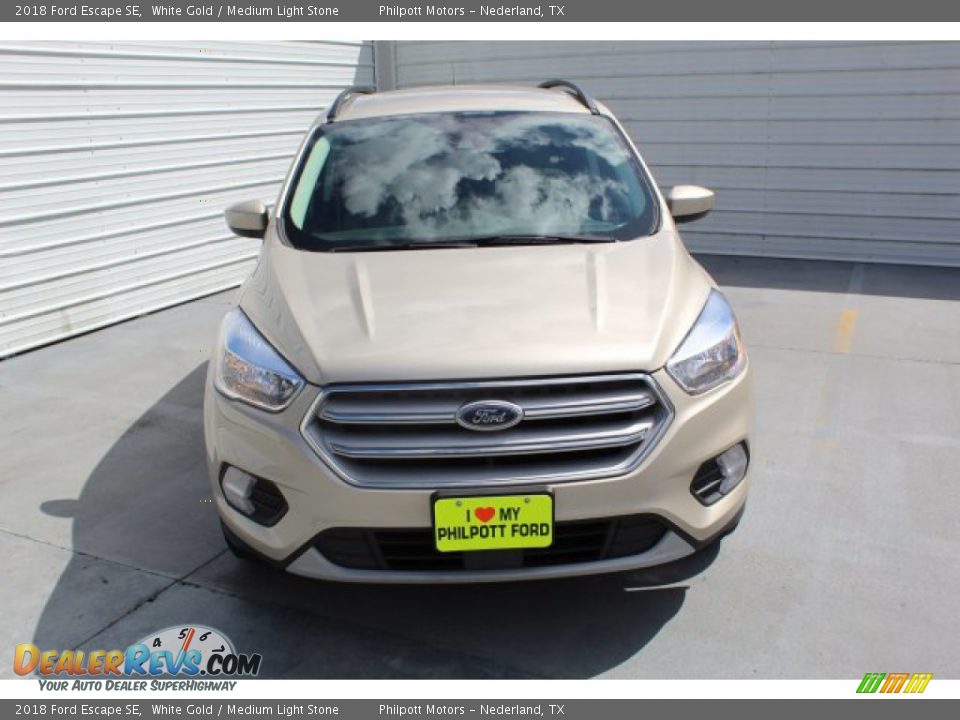 2018 Ford Escape SE White Gold / Medium Light Stone Photo #3