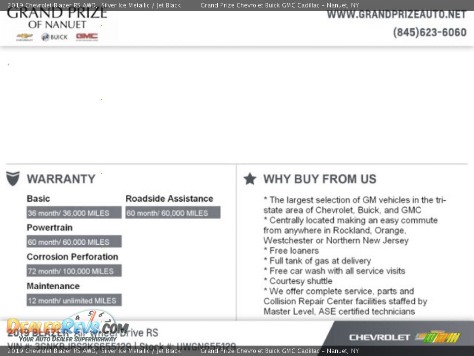 2019 Chevrolet Blazer RS AWD Silver Ice Metallic / Jet Black Photo #11