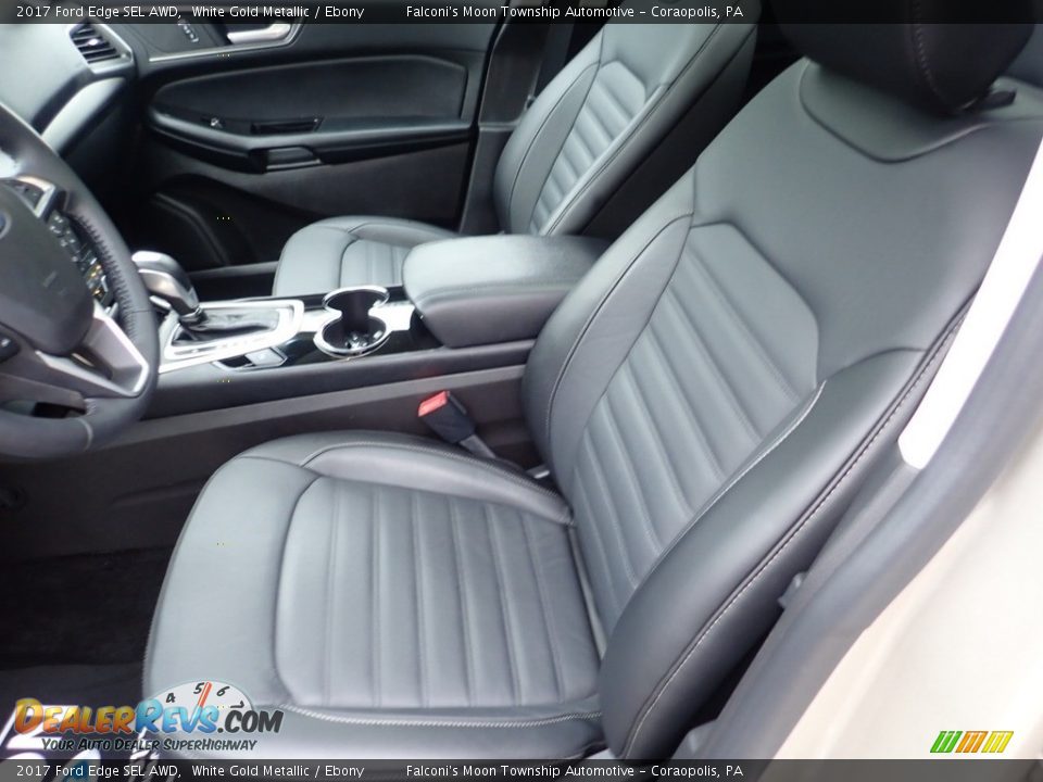 2017 Ford Edge SEL AWD White Gold Metallic / Ebony Photo #15