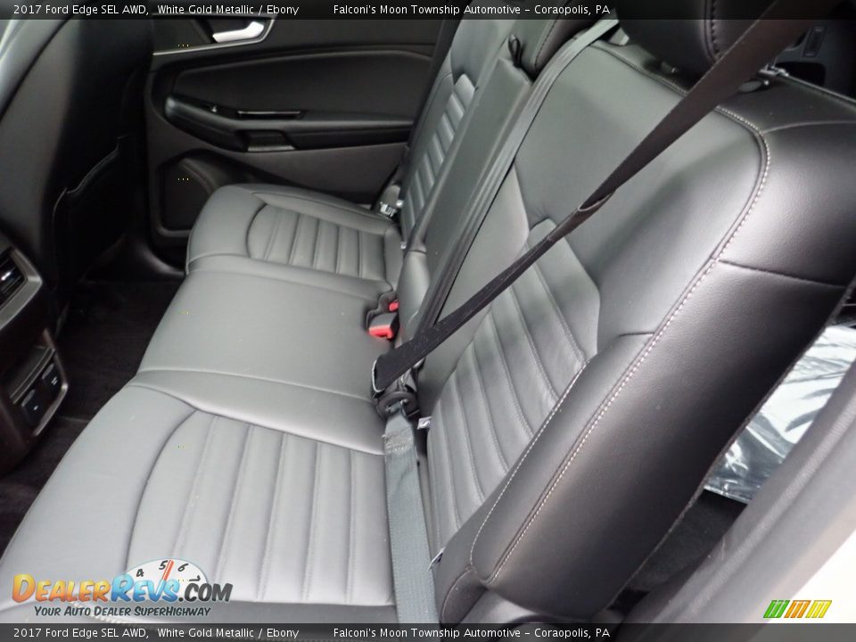2017 Ford Edge SEL AWD White Gold Metallic / Ebony Photo #16