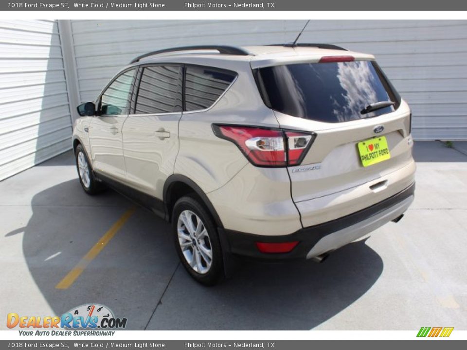 2018 Ford Escape SE White Gold / Medium Light Stone Photo #6