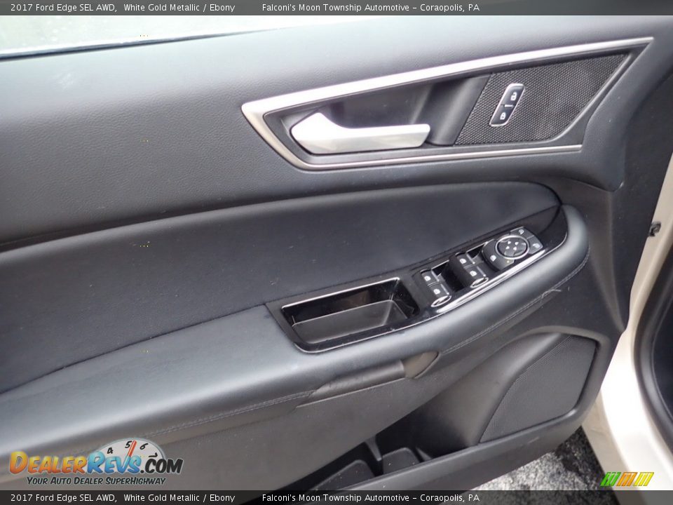 2017 Ford Edge SEL AWD White Gold Metallic / Ebony Photo #18