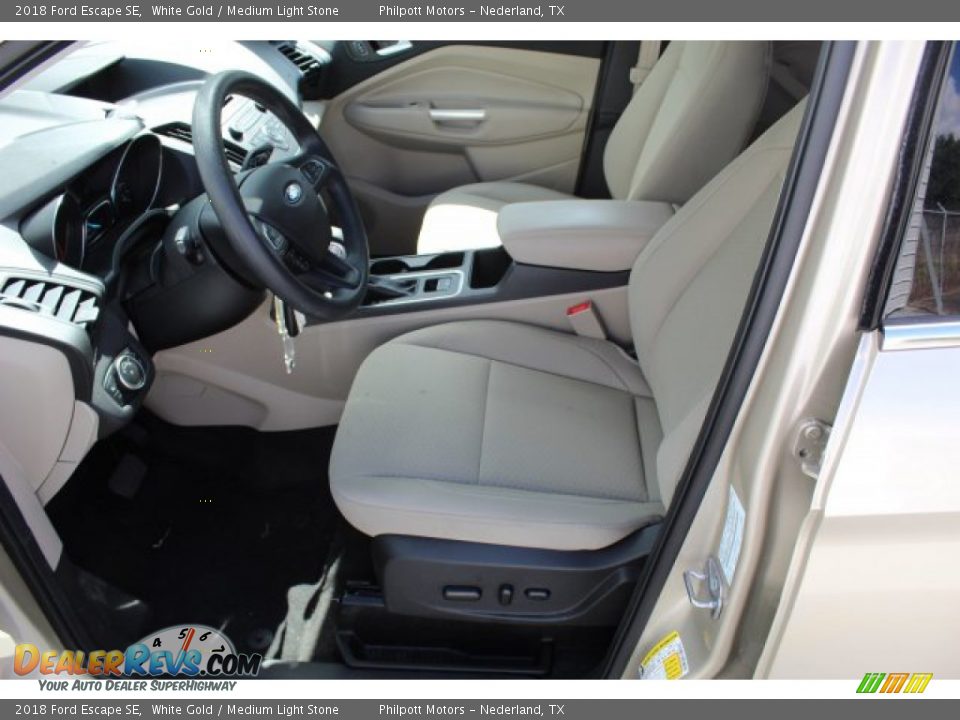2018 Ford Escape SE White Gold / Medium Light Stone Photo #10