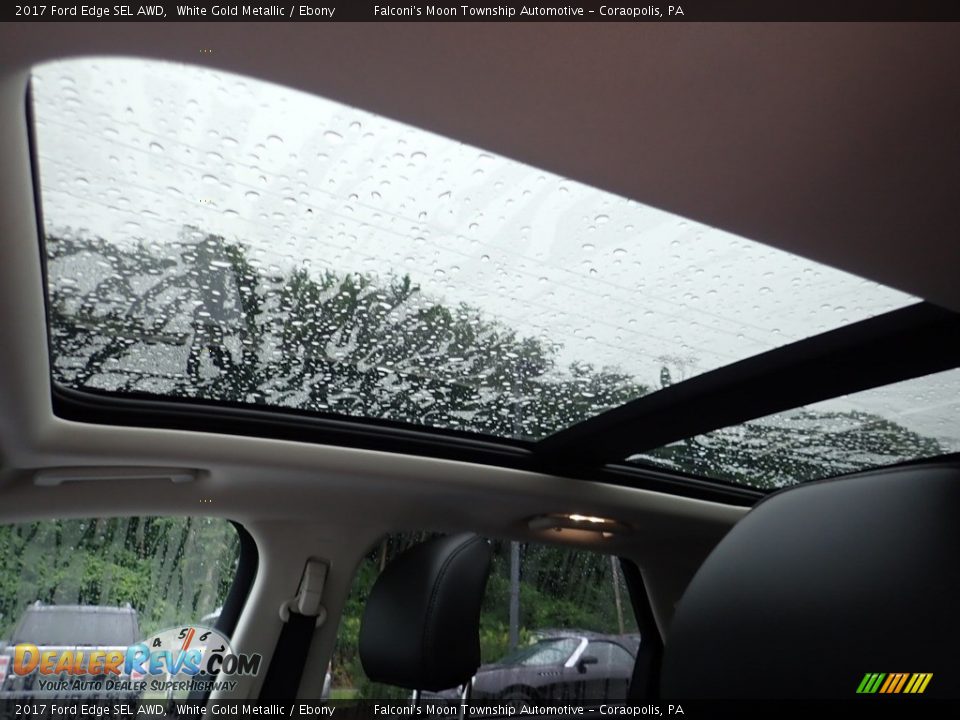 2017 Ford Edge SEL AWD White Gold Metallic / Ebony Photo #20
