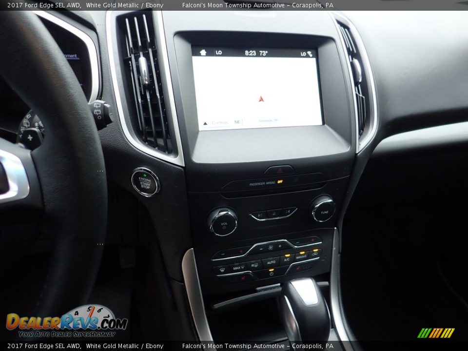 2017 Ford Edge SEL AWD White Gold Metallic / Ebony Photo #22