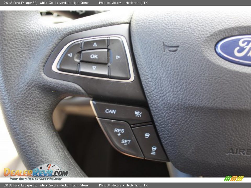 2018 Ford Escape SE White Gold / Medium Light Stone Photo #12