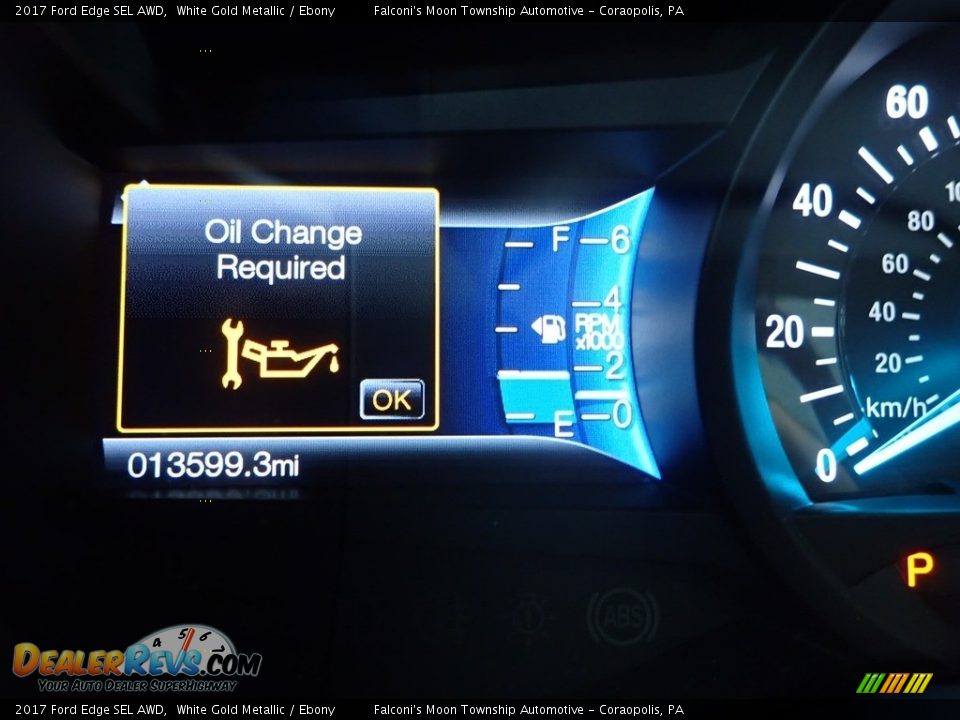 2017 Ford Edge SEL AWD White Gold Metallic / Ebony Photo #24