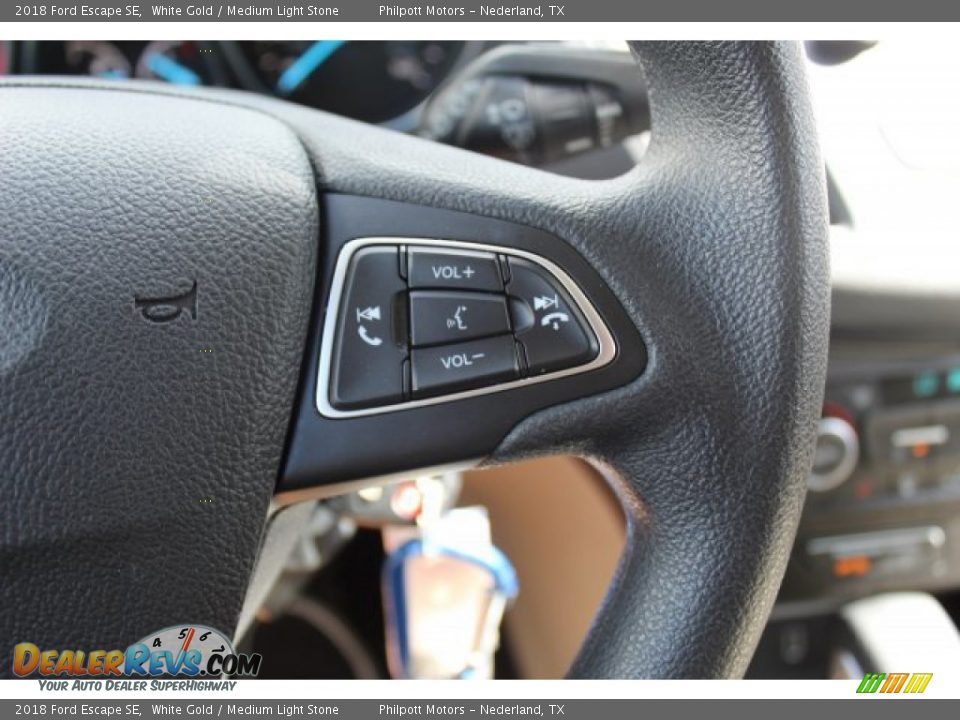 2018 Ford Escape SE White Gold / Medium Light Stone Photo #13