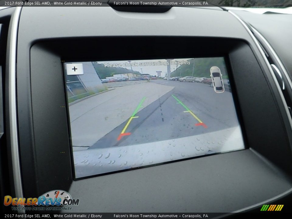 2017 Ford Edge SEL AWD White Gold Metallic / Ebony Photo #25