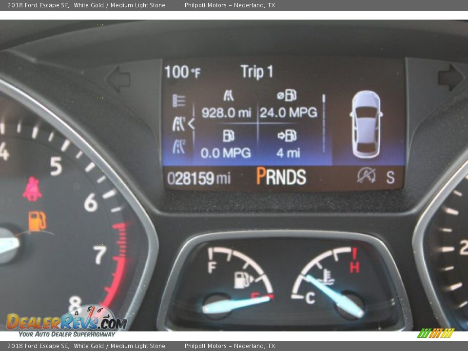 2018 Ford Escape SE White Gold / Medium Light Stone Photo #15