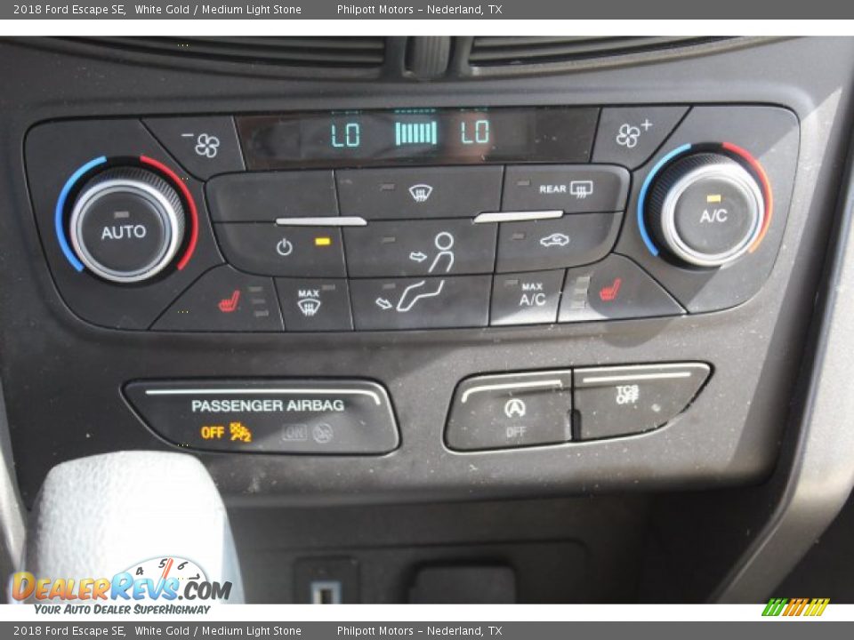 2018 Ford Escape SE White Gold / Medium Light Stone Photo #18