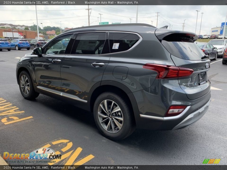 2020 Hyundai Santa Fe SEL AWD Rainforest / Black Photo #6