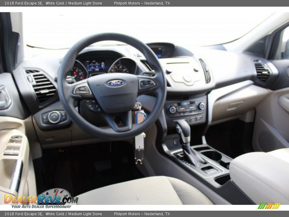 2018 Ford Escape SE White Gold / Medium Light Stone Photo #22