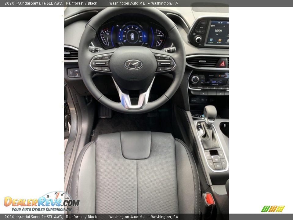 2020 Hyundai Santa Fe SEL AWD Rainforest / Black Photo #14
