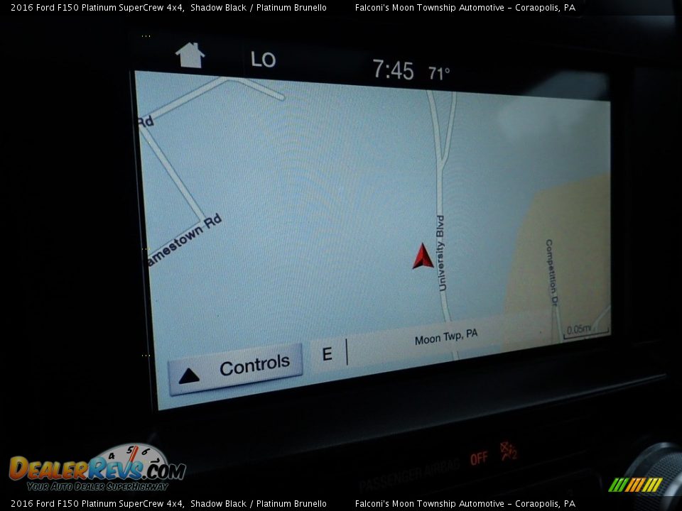 2016 Ford F150 Platinum SuperCrew 4x4 Shadow Black / Platinum Brunello Photo #21