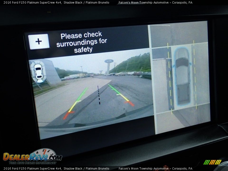 2016 Ford F150 Platinum SuperCrew 4x4 Shadow Black / Platinum Brunello Photo #25