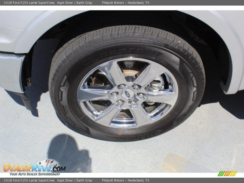 2018 Ford F150 Lariat SuperCrew Ingot Silver / Earth Gray Photo #5