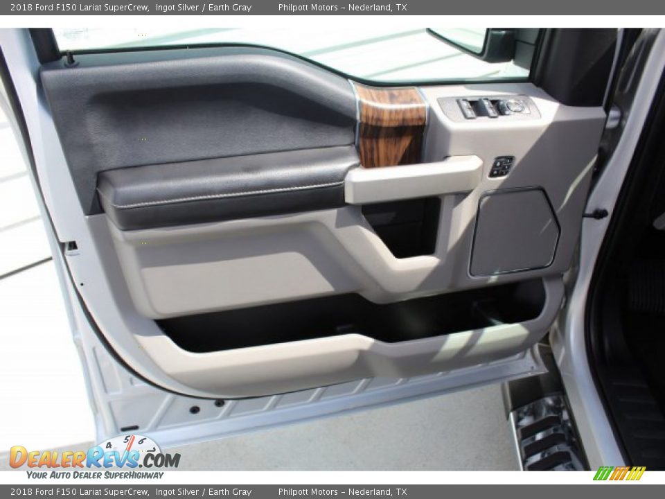 2018 Ford F150 Lariat SuperCrew Ingot Silver / Earth Gray Photo #10
