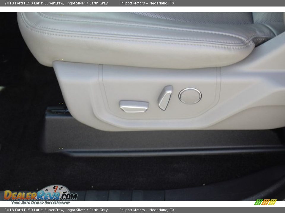 2018 Ford F150 Lariat SuperCrew Ingot Silver / Earth Gray Photo #12