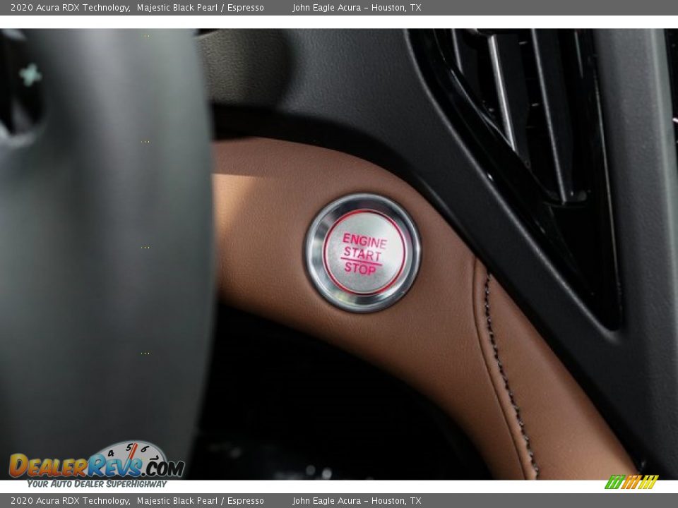 2020 Acura RDX Technology Majestic Black Pearl / Espresso Photo #33