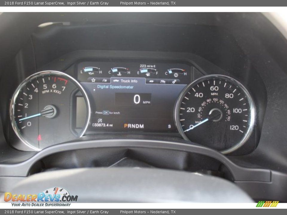 2018 Ford F150 Lariat SuperCrew Ingot Silver / Earth Gray Photo #15