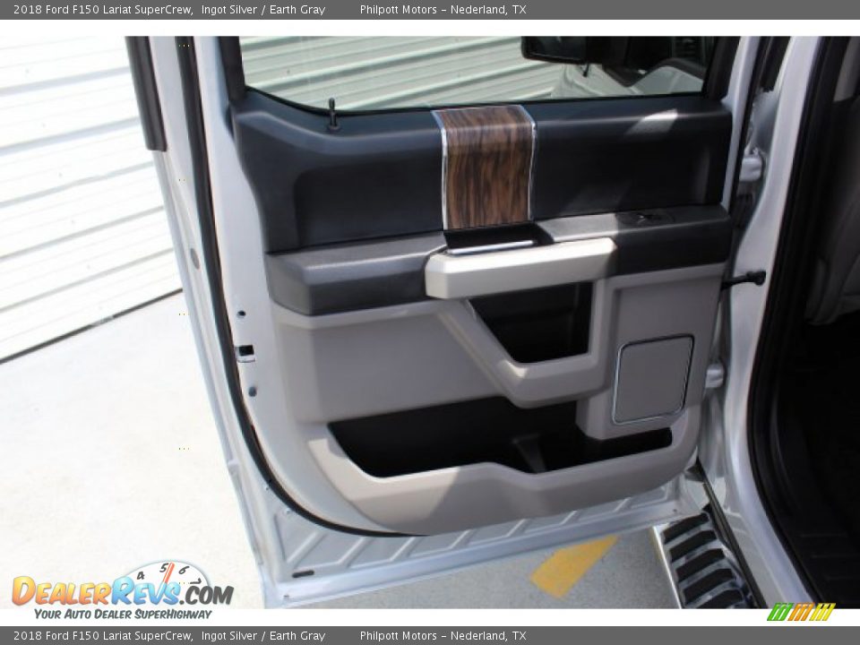2018 Ford F150 Lariat SuperCrew Ingot Silver / Earth Gray Photo #21