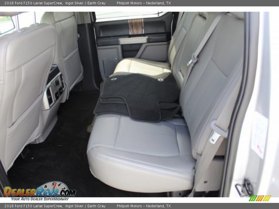 2018 Ford F150 Lariat SuperCrew Ingot Silver / Earth Gray Photo #22