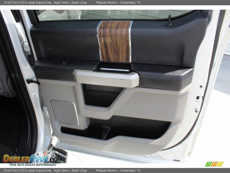 2018 Ford F150 Lariat SuperCrew Ingot Silver / Earth Gray Photo #24