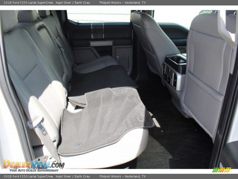2018 Ford F150 Lariat SuperCrew Ingot Silver / Earth Gray Photo #25
