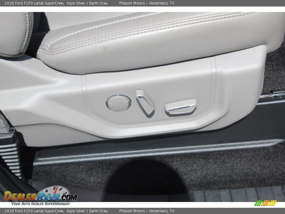 2018 Ford F150 Lariat SuperCrew Ingot Silver / Earth Gray Photo #28