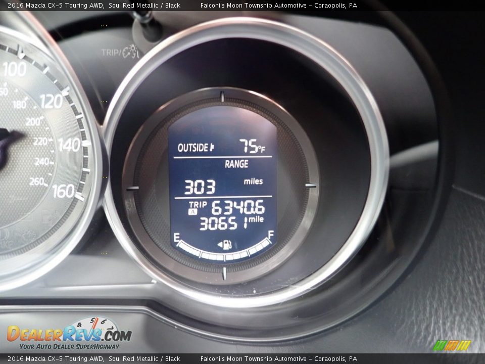 2016 Mazda CX-5 Touring AWD Soul Red Metallic / Black Photo #24