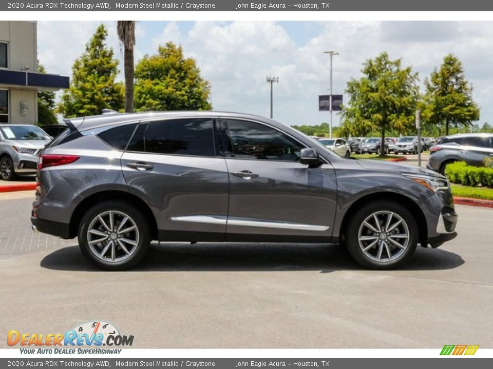 2020 Acura RDX Technology AWD Modern Steel Metallic / Graystone Photo #8