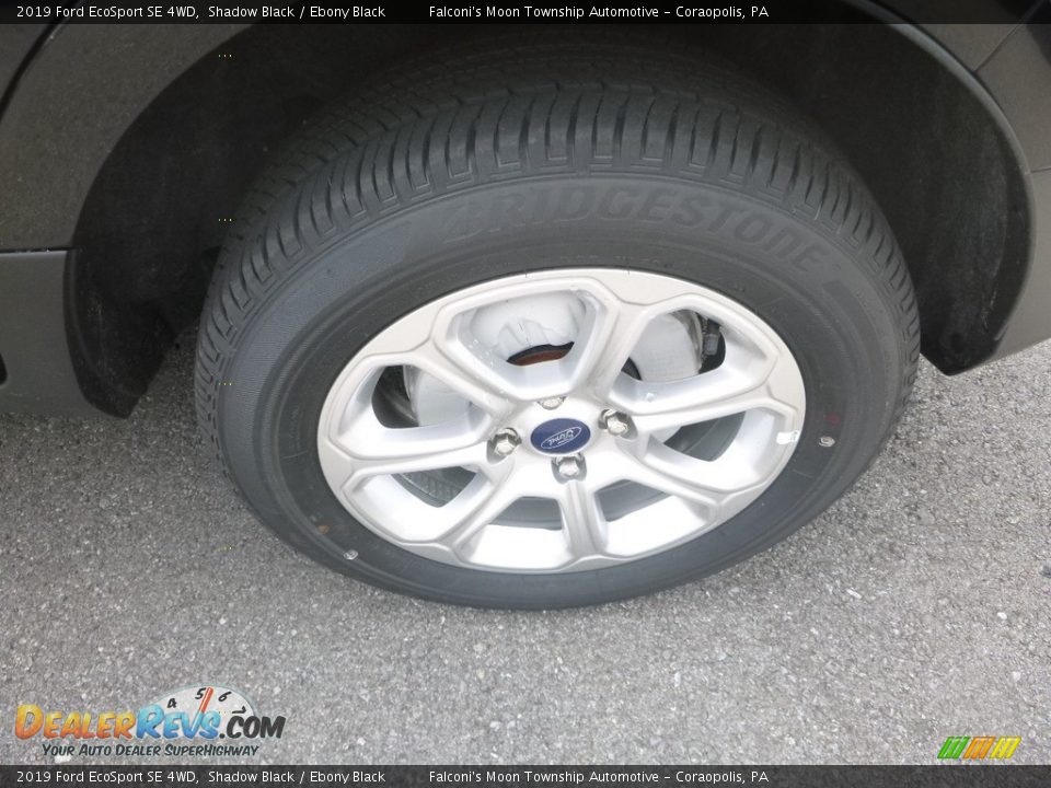 2019 Ford EcoSport SE 4WD Shadow Black / Ebony Black Photo #7
