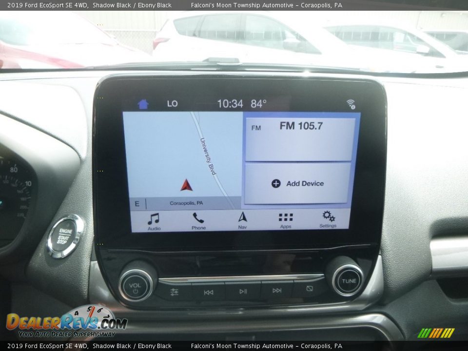 2019 Ford EcoSport SE 4WD Shadow Black / Ebony Black Photo #13