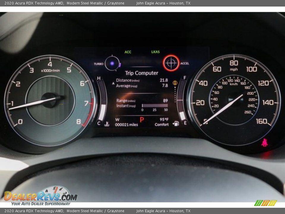 2020 Acura RDX Technology AWD Gauges Photo #32