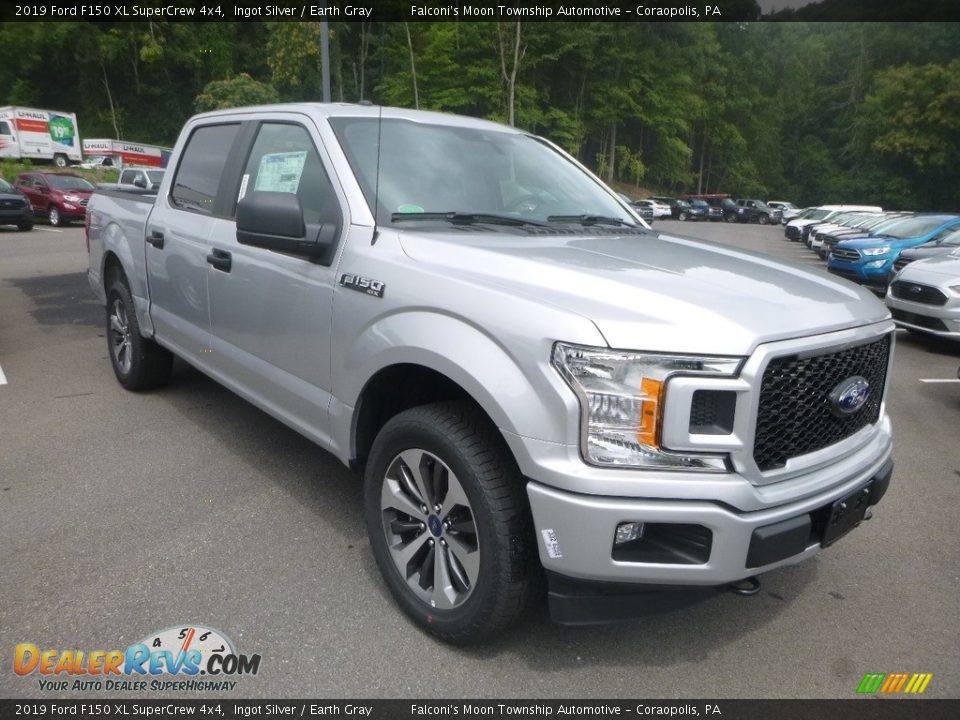 2019 Ford F150 XL SuperCrew 4x4 Ingot Silver / Earth Gray Photo #3