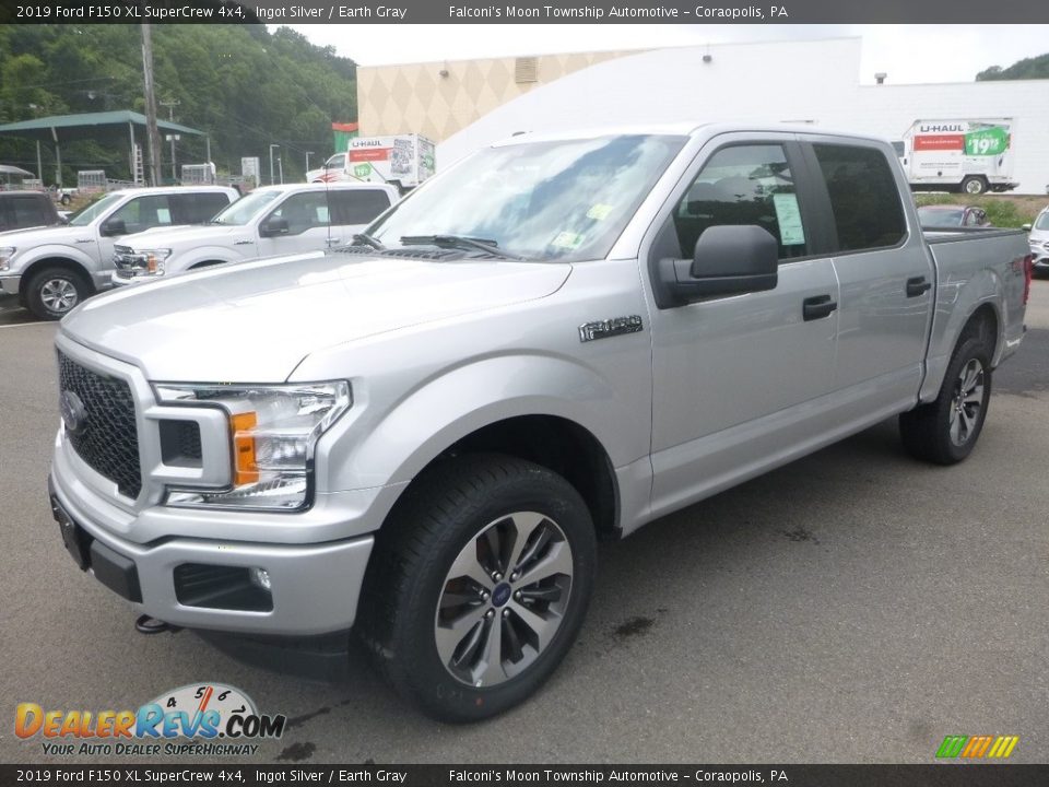 2019 Ford F150 XL SuperCrew 4x4 Ingot Silver / Earth Gray Photo #5