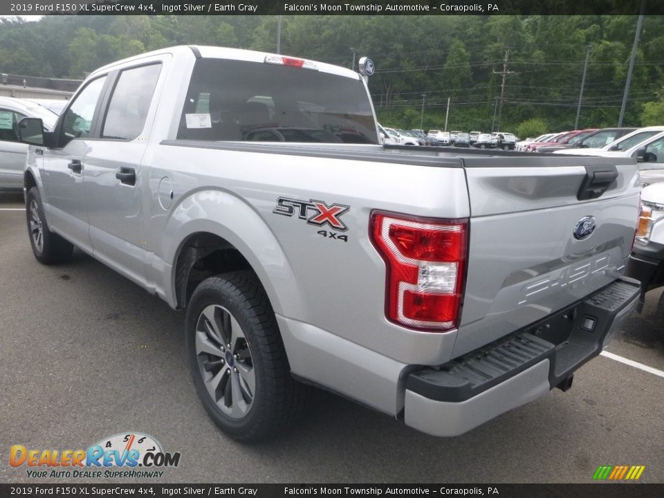 2019 Ford F150 XL SuperCrew 4x4 Ingot Silver / Earth Gray Photo #6