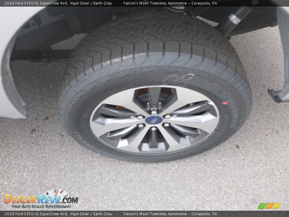 2019 Ford F150 XL SuperCrew 4x4 Ingot Silver / Earth Gray Photo #7