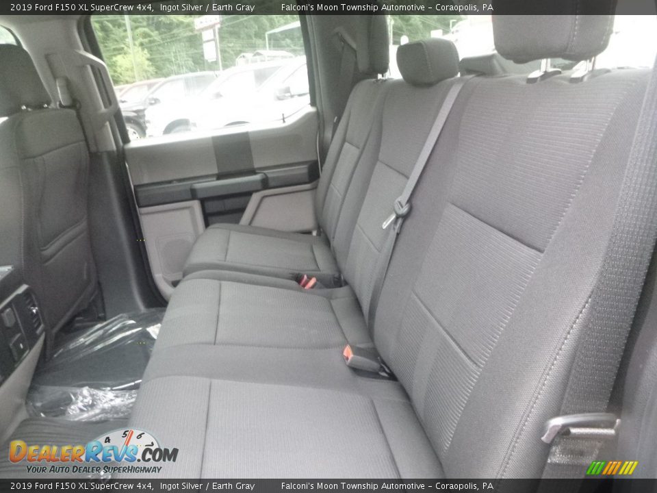 2019 Ford F150 XL SuperCrew 4x4 Ingot Silver / Earth Gray Photo #8