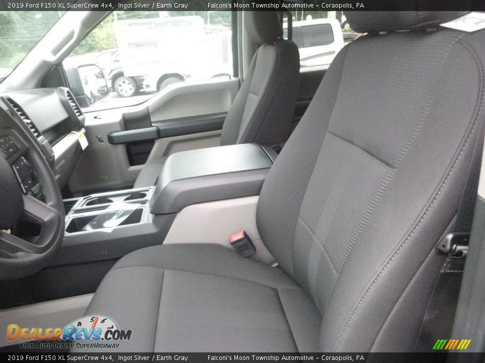 2019 Ford F150 XL SuperCrew 4x4 Ingot Silver / Earth Gray Photo #10