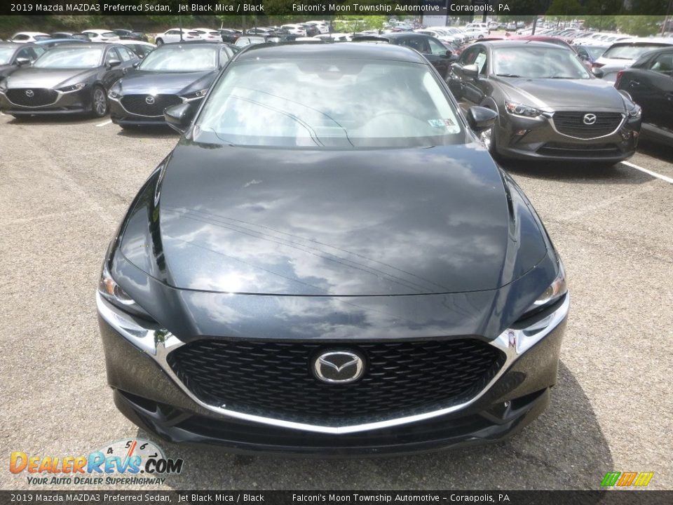 2019 Mazda MAZDA3 Preferred Sedan Jet Black Mica / Black Photo #4