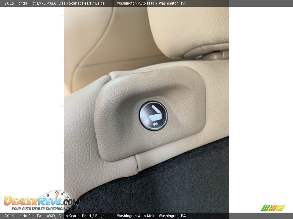 2019 Honda Pilot EX-L AWD Deep Scarlet Pearl / Beige Photo #20