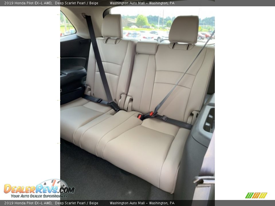 2019 Honda Pilot EX-L AWD Deep Scarlet Pearl / Beige Photo #21