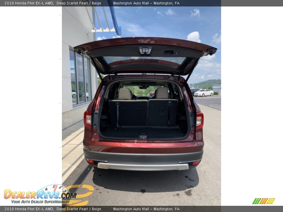 2019 Honda Pilot EX-L AWD Deep Scarlet Pearl / Beige Photo #22