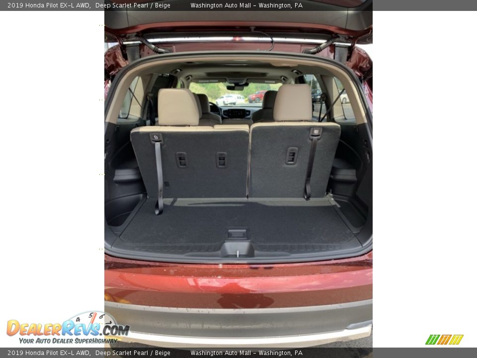 2019 Honda Pilot EX-L AWD Deep Scarlet Pearl / Beige Photo #23