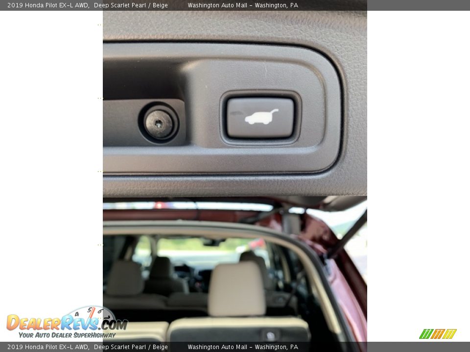 2019 Honda Pilot EX-L AWD Deep Scarlet Pearl / Beige Photo #24