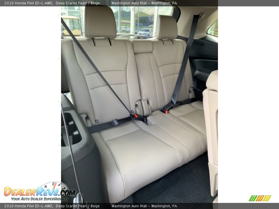 2019 Honda Pilot EX-L AWD Deep Scarlet Pearl / Beige Photo #29
