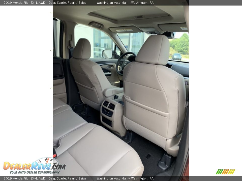 2019 Honda Pilot EX-L AWD Deep Scarlet Pearl / Beige Photo #30