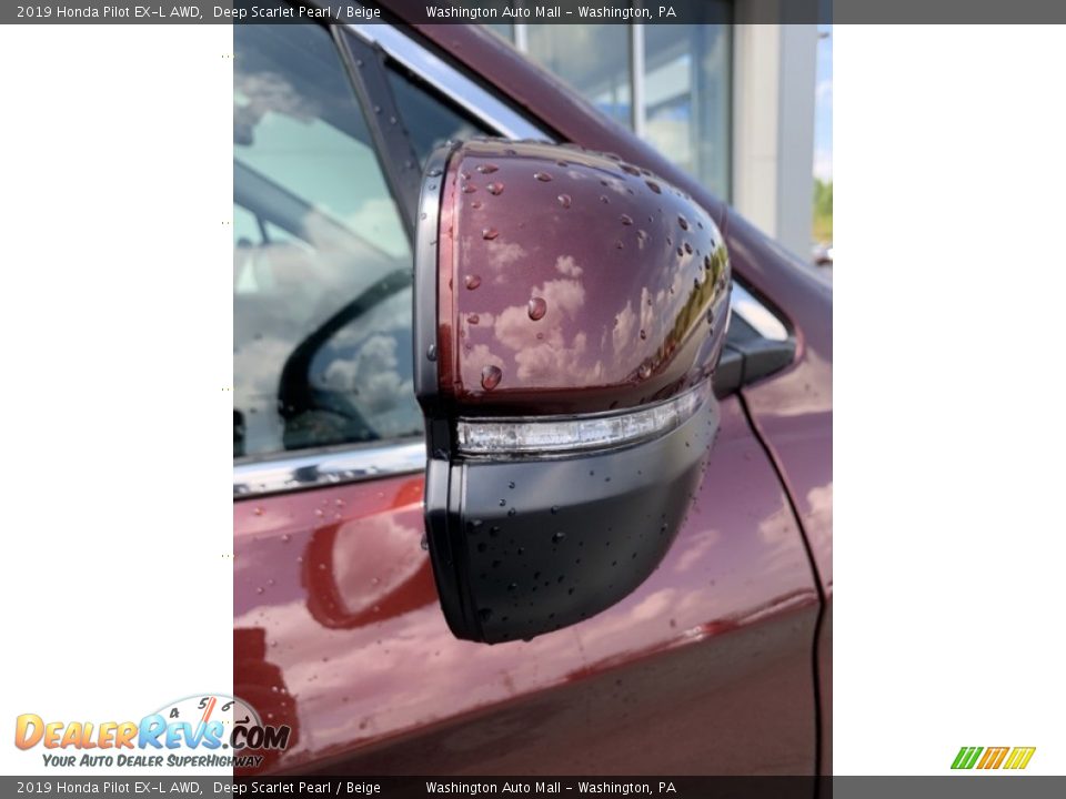 2019 Honda Pilot EX-L AWD Deep Scarlet Pearl / Beige Photo #34